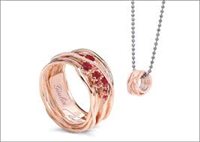 Anello Rubinia Donna Ten in Oro rosa Rubino AN100RRB-14 - AN100RRB-15